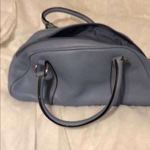 Talbots blue leather hand bag